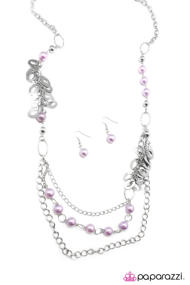 Paparazzi ♥ Shake It Off - Purple ♥ Necklace