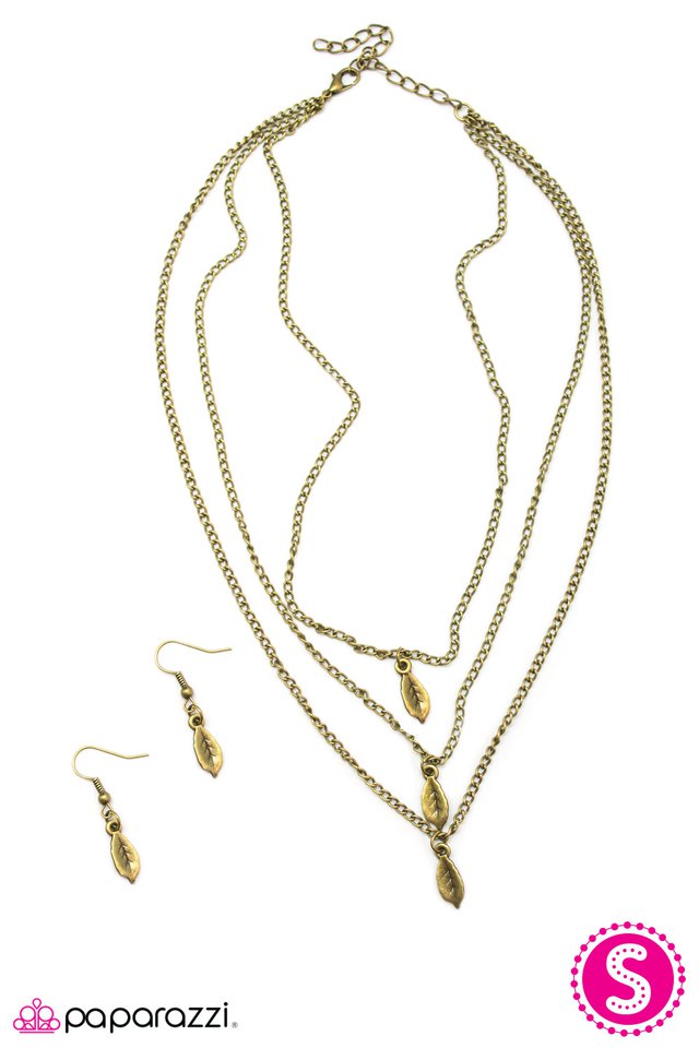 Paparazzi ♥ Jaded - Brass ♥ Necklace