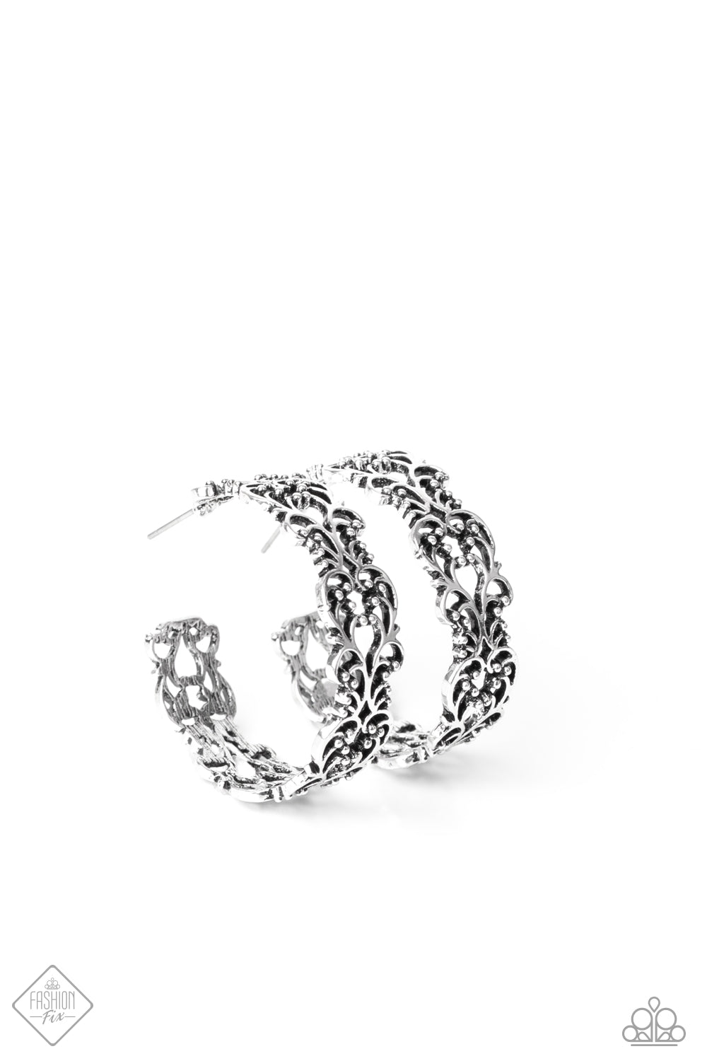 Paparazzi ♥ Laurel Wreaths - Silver ♥  Earrings