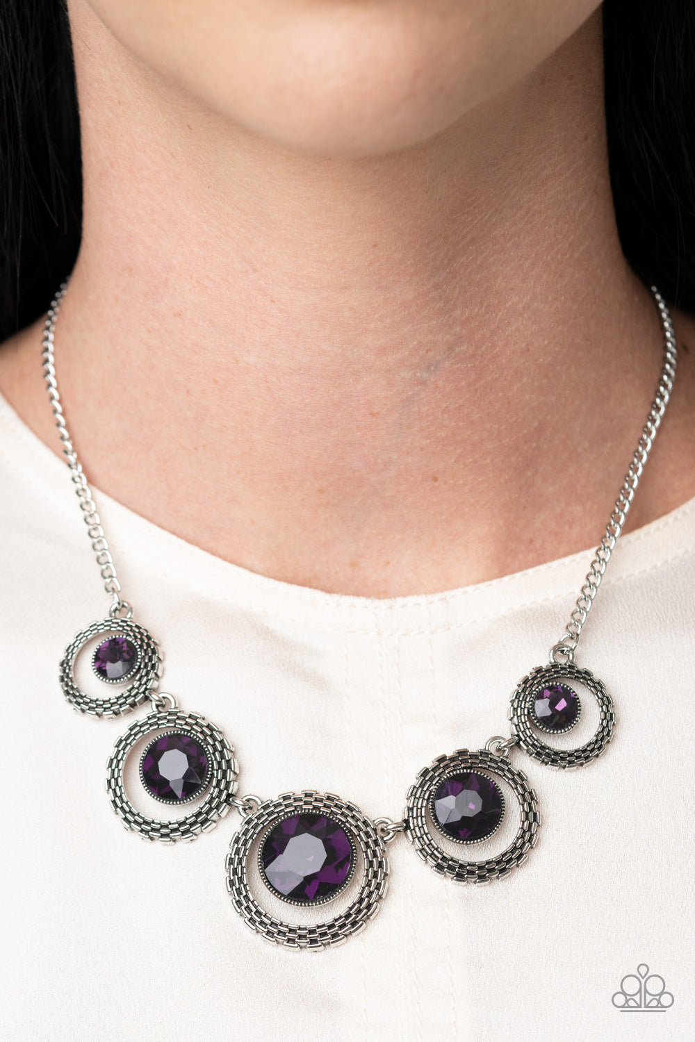Paparazzi ♥ PIXEL Perfect - Purple ♥  Necklace