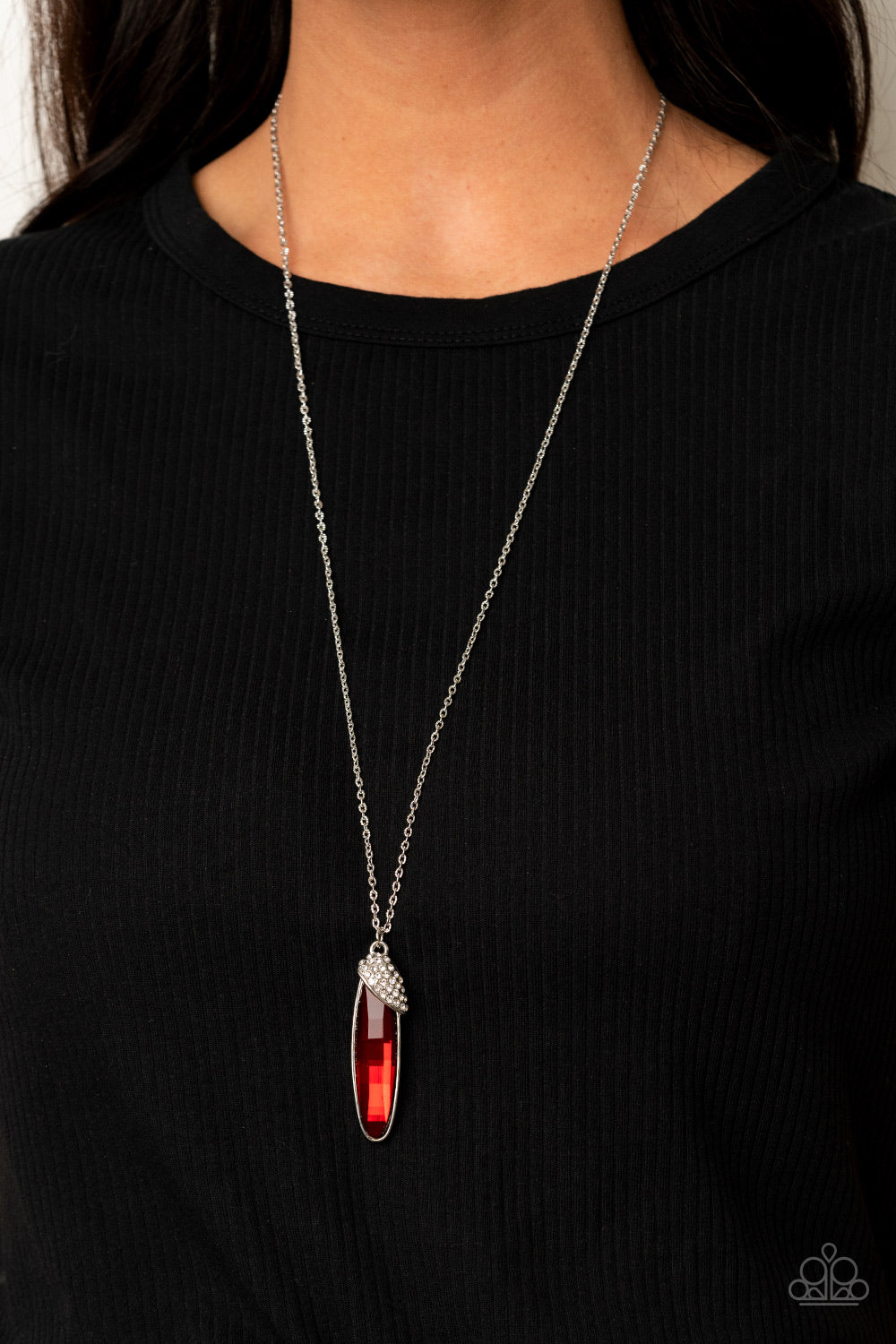 Paparazzi ♥ Spontaneous Sparkle - Red ♥  Necklace