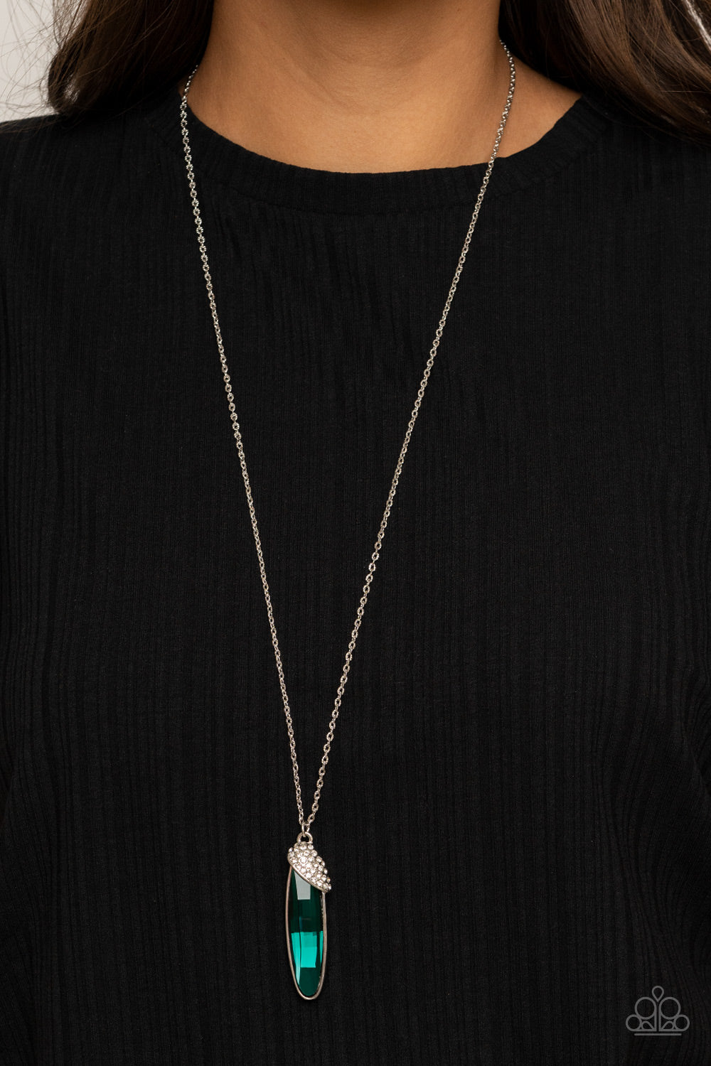 Paparazzi ♥ Spontaneous Sparkle - Green ♥  Necklace