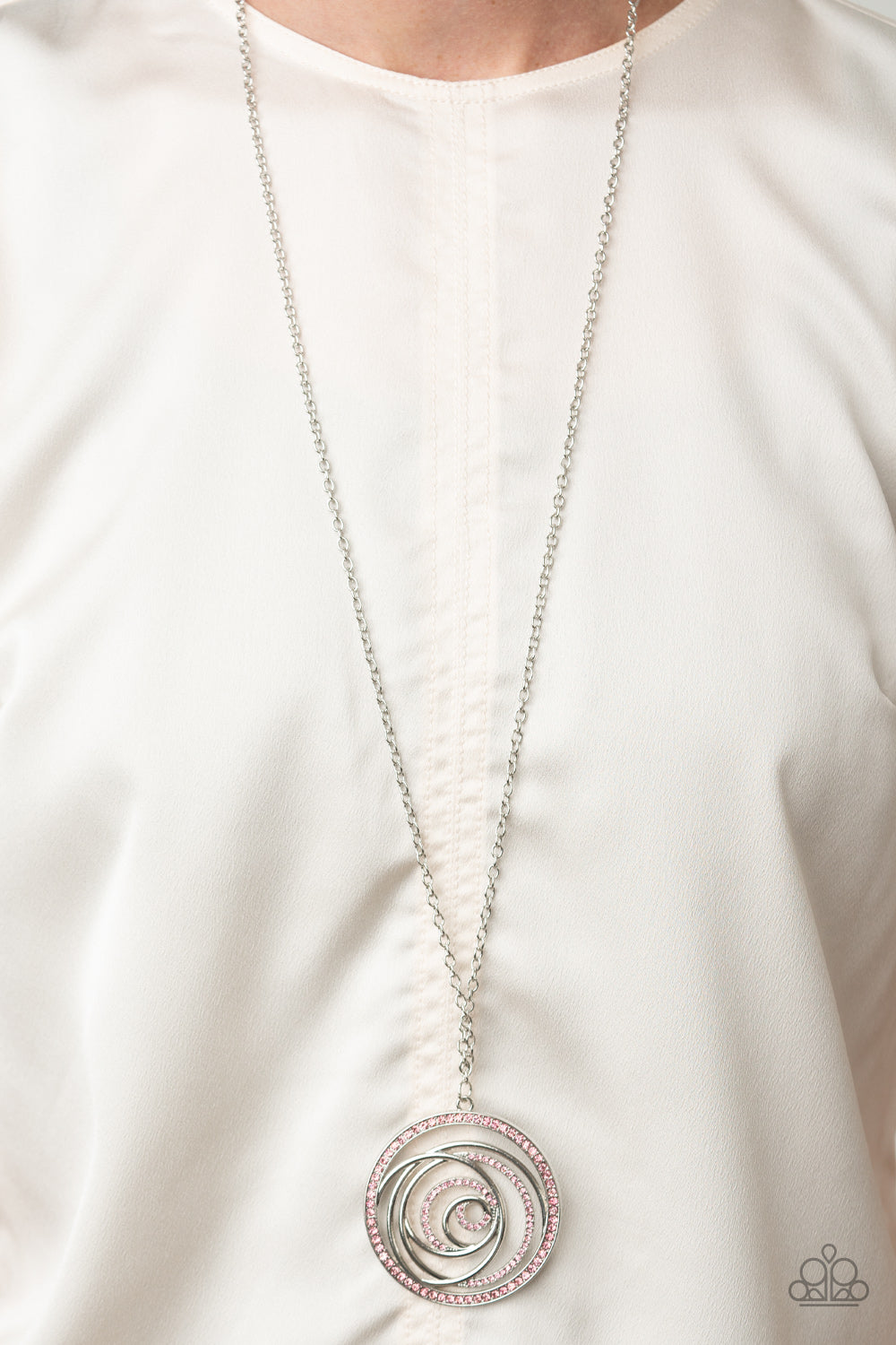 Paparazzi ♥ Subliminal Sparkle - Pink ♥  Necklace