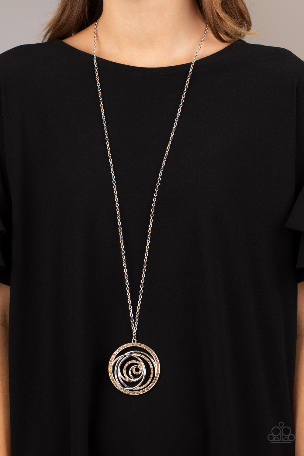 Paparazzi ♥ Subliminal Sparkle - Brown ♥  Necklace