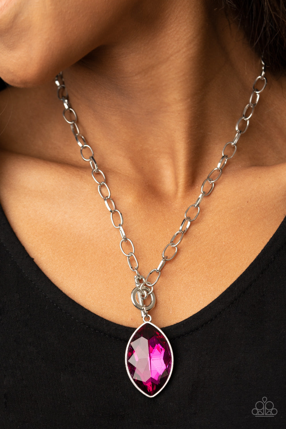 Paparazzi ♥ Unlimited Sparkle - Pink ♥  Necklace
