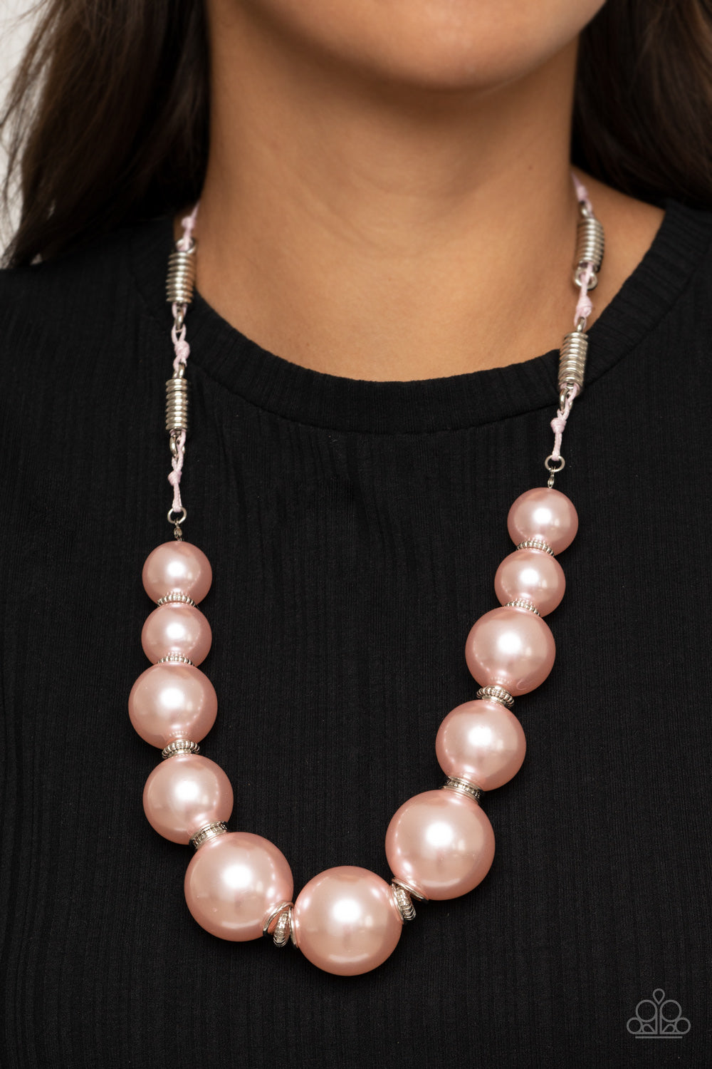 Paparazzi ♥ Pearly Prosperity - Pink ♥  Necklace
