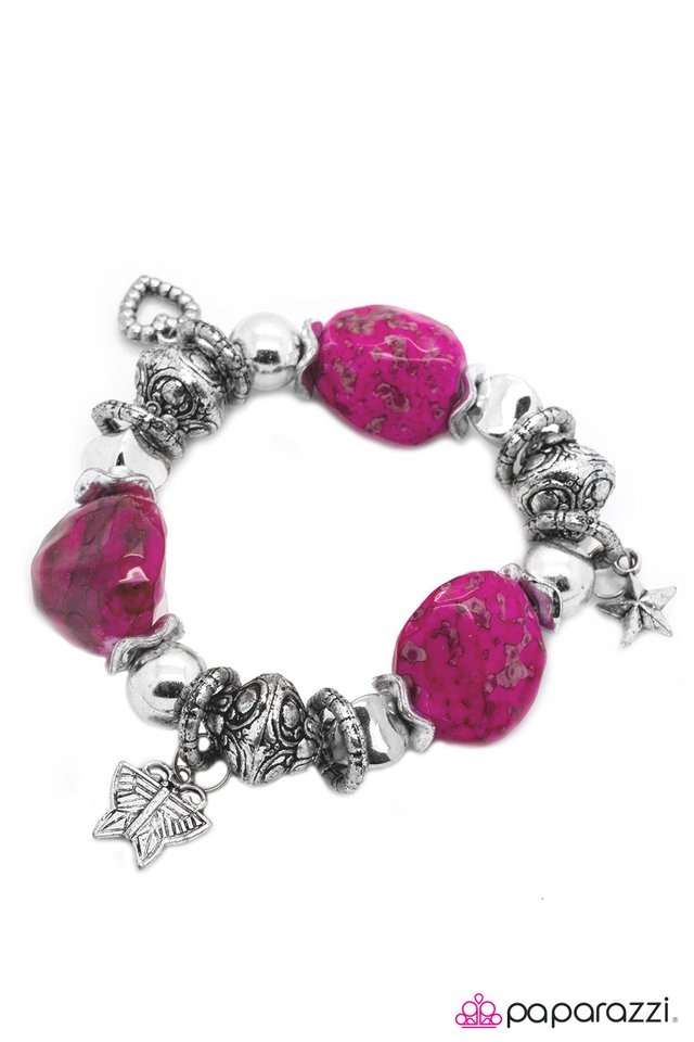 Paparazzi ♥ Shopaholic - Pink ♥ Bracelet