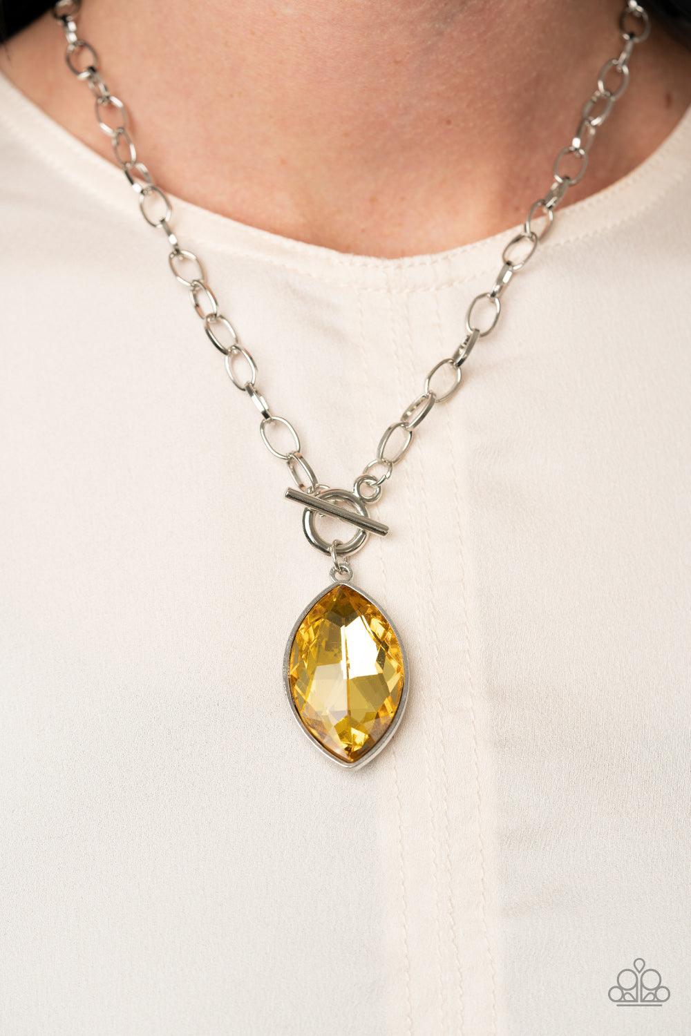 Paparazzi ♥ Unlimited Sparkle - Yellow ♥  Necklace