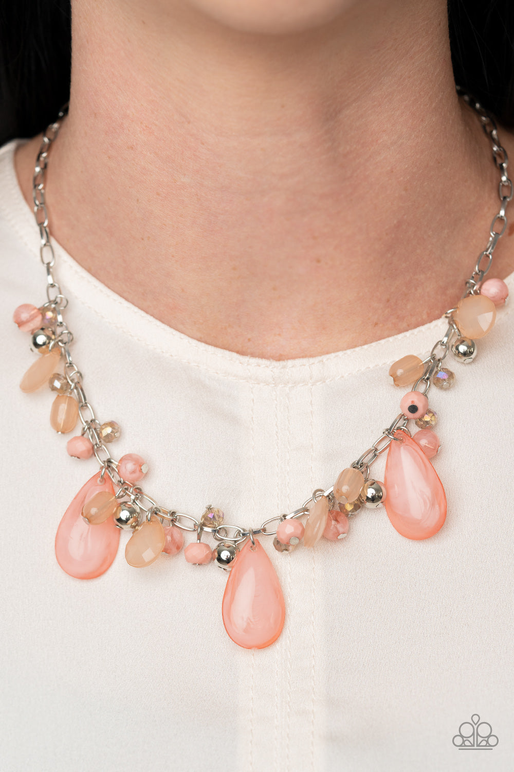 Paparazzi ♥ Seaside Solstice - Pink ♥  Necklace