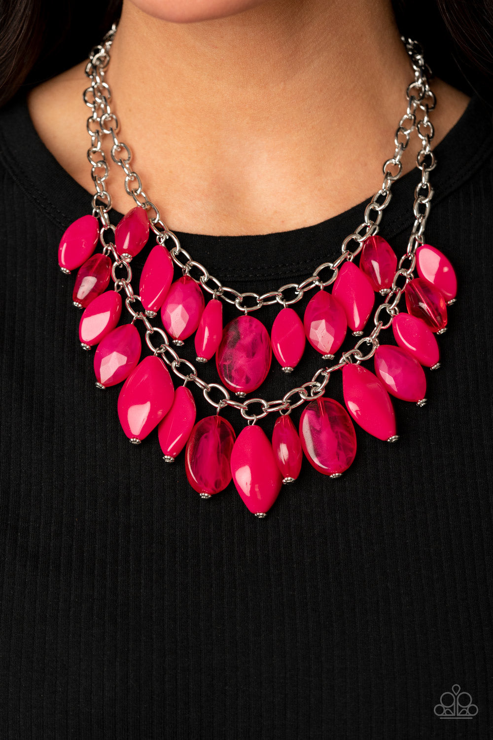 Paparazzi ♥ Palm Beach Beauty - Pink ♥  Necklace