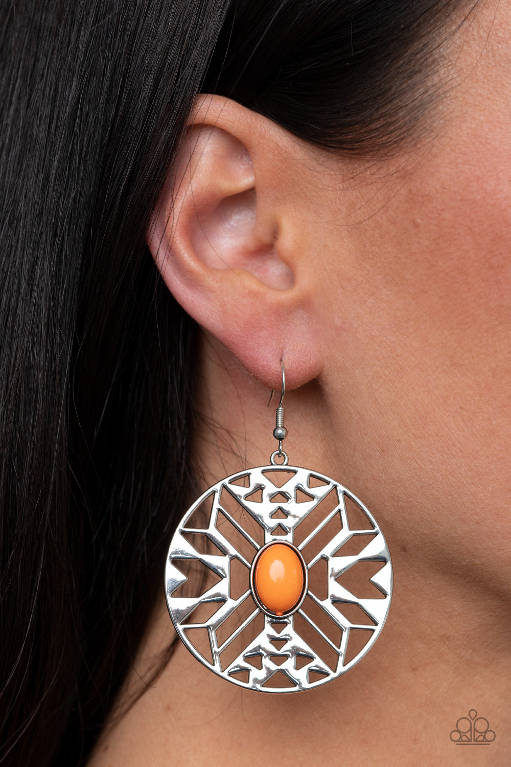 Paparazzi ♥ Southwest Walkabout - Orange ♥  Earrings