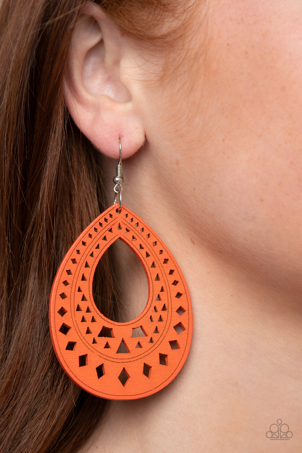 Paparazzi ♥ Belize Beauty - Orange ♥  Earrings