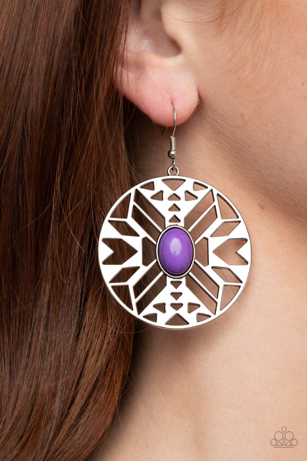 Paparazzi ♥ Southwest Walkabout - Purple ♥  Earrings