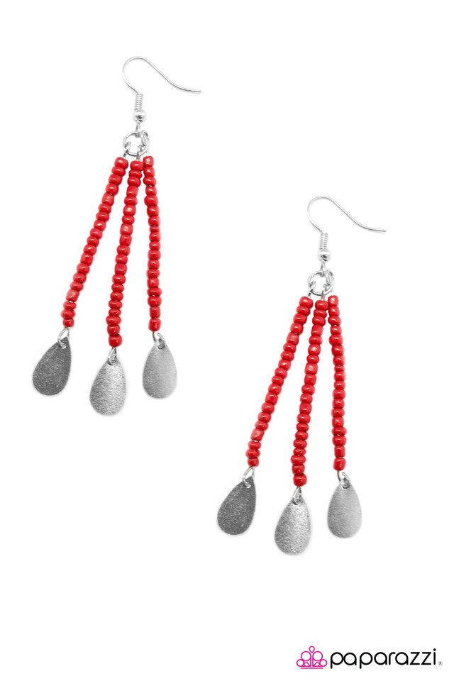 Paparazzi ♥ Desert Serenade - Red ♥ Earrings
