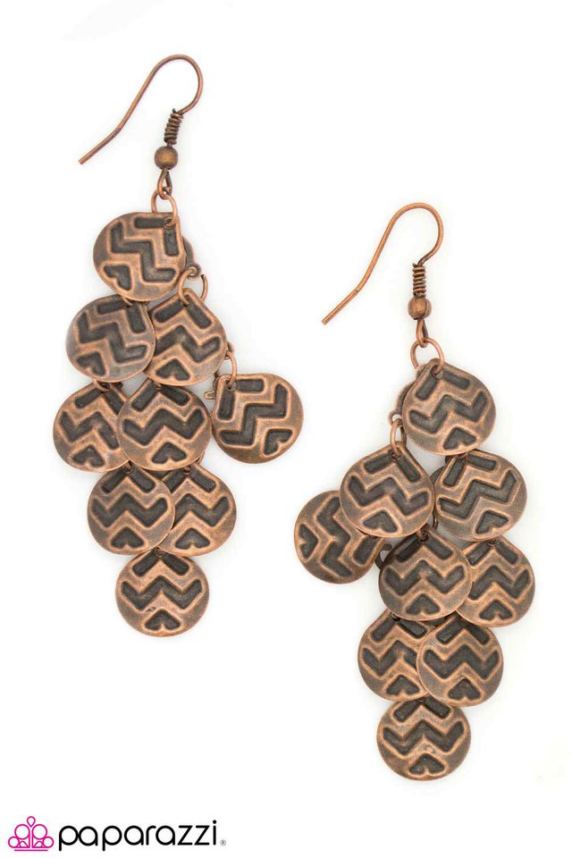 Paparazzi ♥ A Win-Win Situation - Copper ♥ Earrings