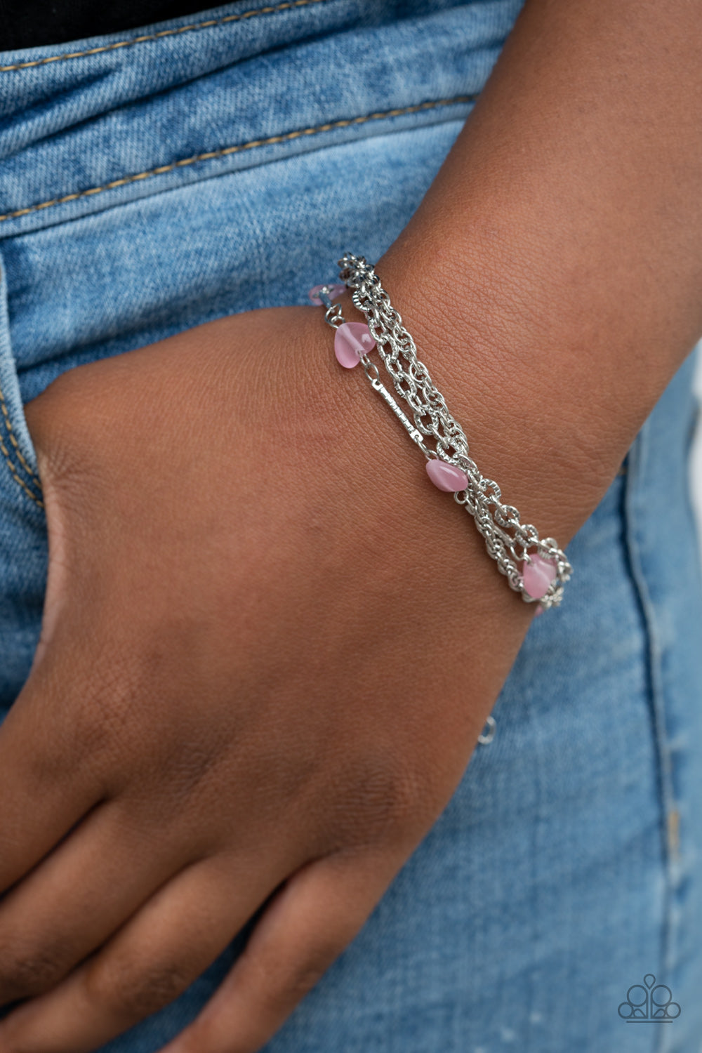 Paparazzi ♥ To Love and Adore - Pink ♥ Bracelet