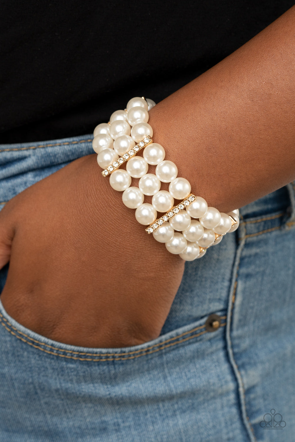 Paparazzi ♥ Modern Day Majesty - Gold ♥  Bracelet