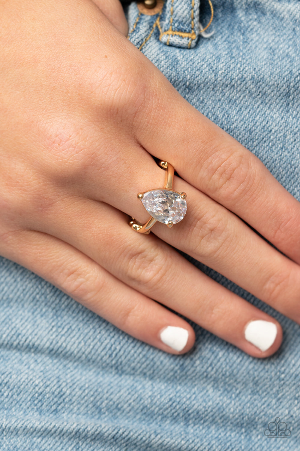 Paparazzi ♥ Vintage Engagement - Gold ♥  Ring