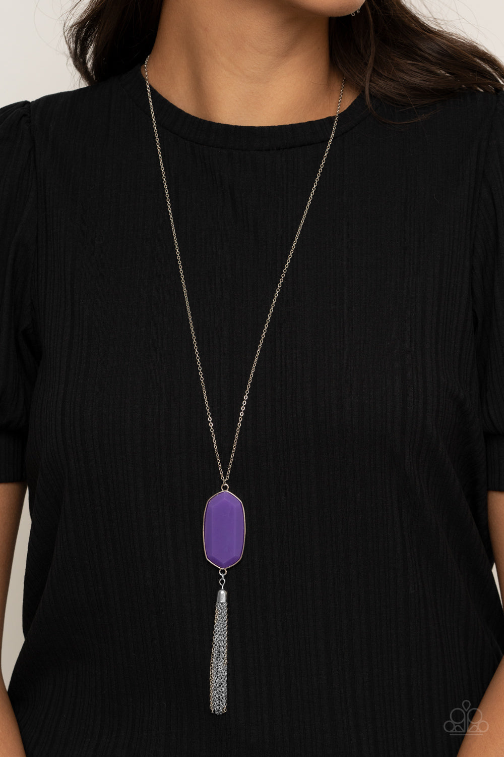 Paparazzi ♥ Got A Good Thing GLOWING - Purple ♥  Necklace