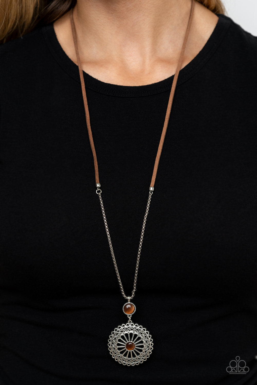 Paparazzi ♥ Where No MANDALA Has Gone Before - Brown ♥  Necklace