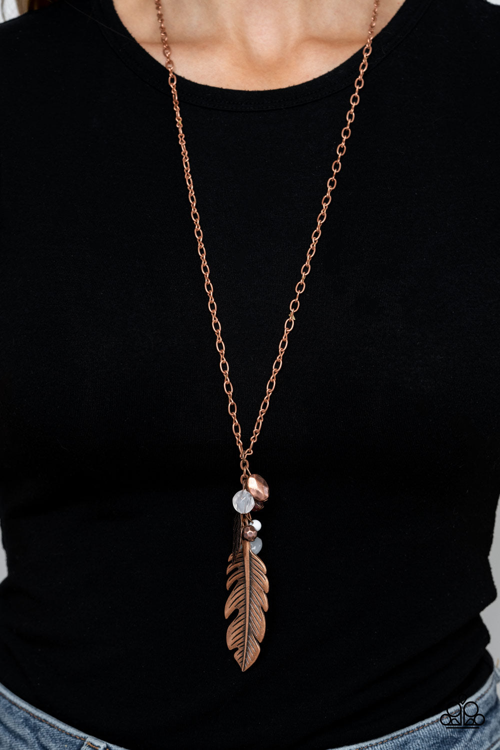 Paparazzi ♥ Feather Flair - Copper ♥  Necklace