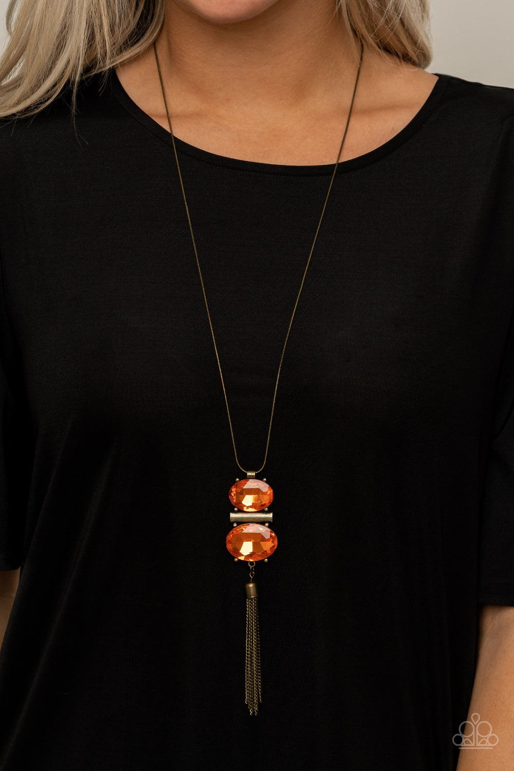 Paparazzi ♥ Runway Rival - Orange ♥  Necklace