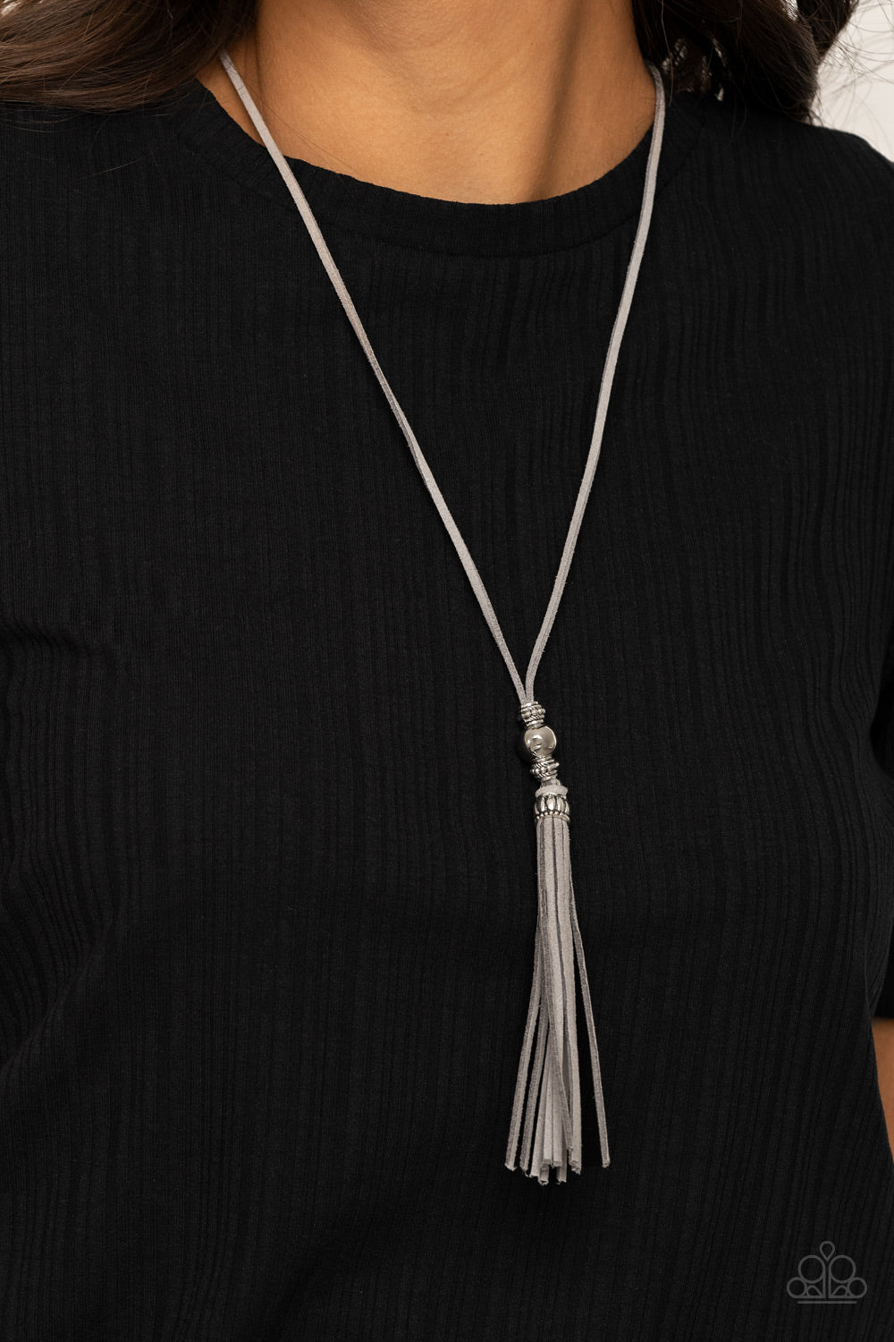 Paparazzi ♥ Hold My Tassel - Silver ♥  Necklace