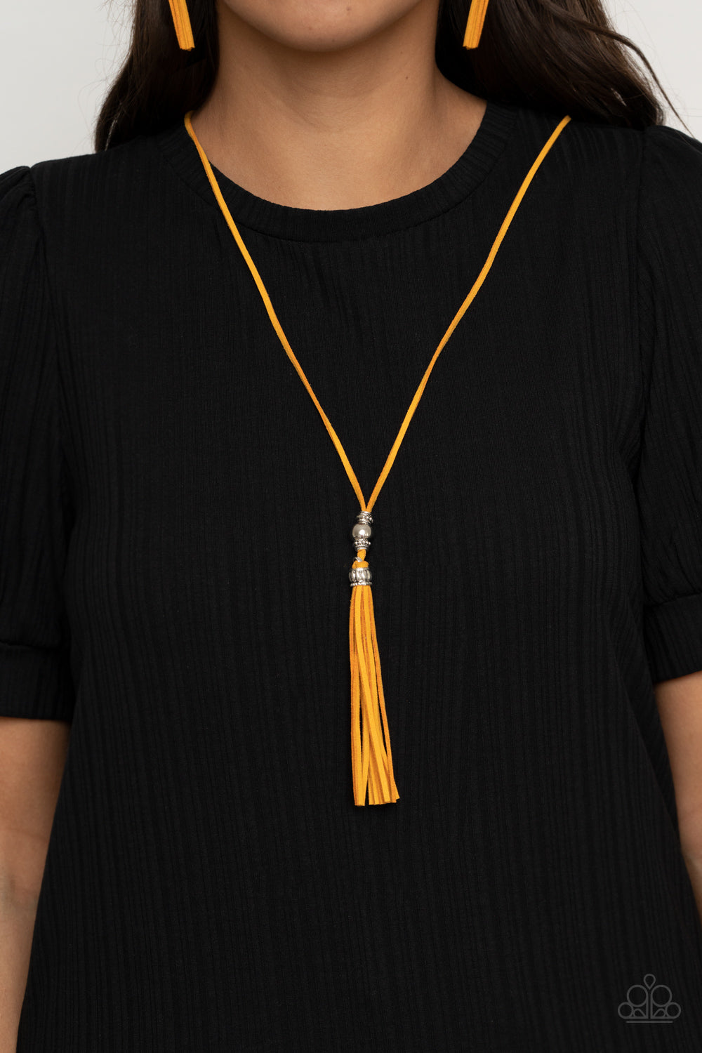 Paparazzi ♥ Hold My Tassel - Yellow ♥  Necklace