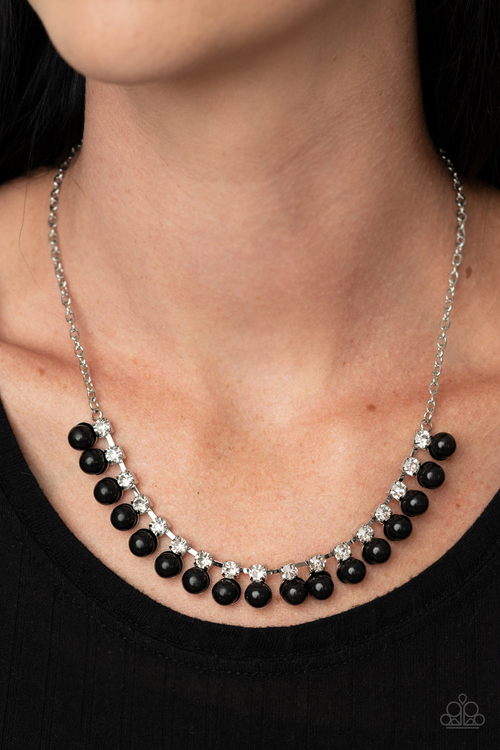 Paparazzi ♥ Frozen in TIMELESS - Black ♥  Necklace