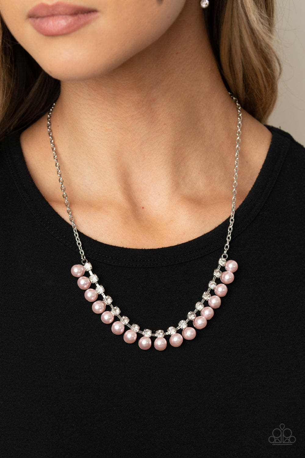 Paparazzi ♥ Frozen in TIMELESS - Pink ♥  Necklace