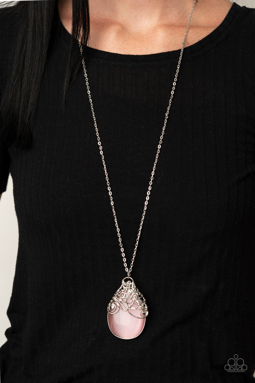 Paparazzi ♥ Tangled Gardens - Pink ♥  Necklace