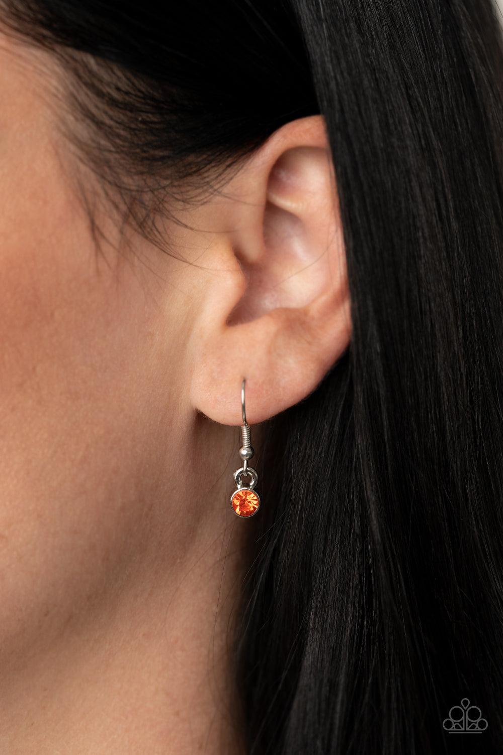 Paparazzi ♥ Stormy Shimmer - Orange ♥  Necklace