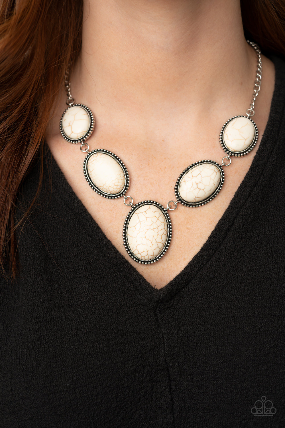Paparazzi ♥ River Valley Radiance - White ♥  Necklace