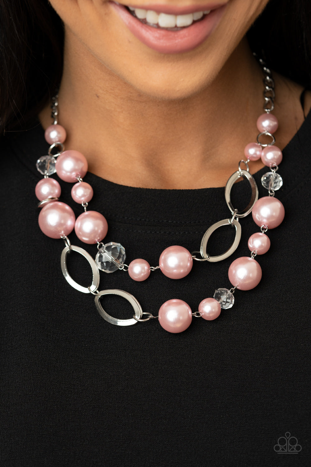 Paparazzi ♥ High Roller Status - Pink ♥  Necklace