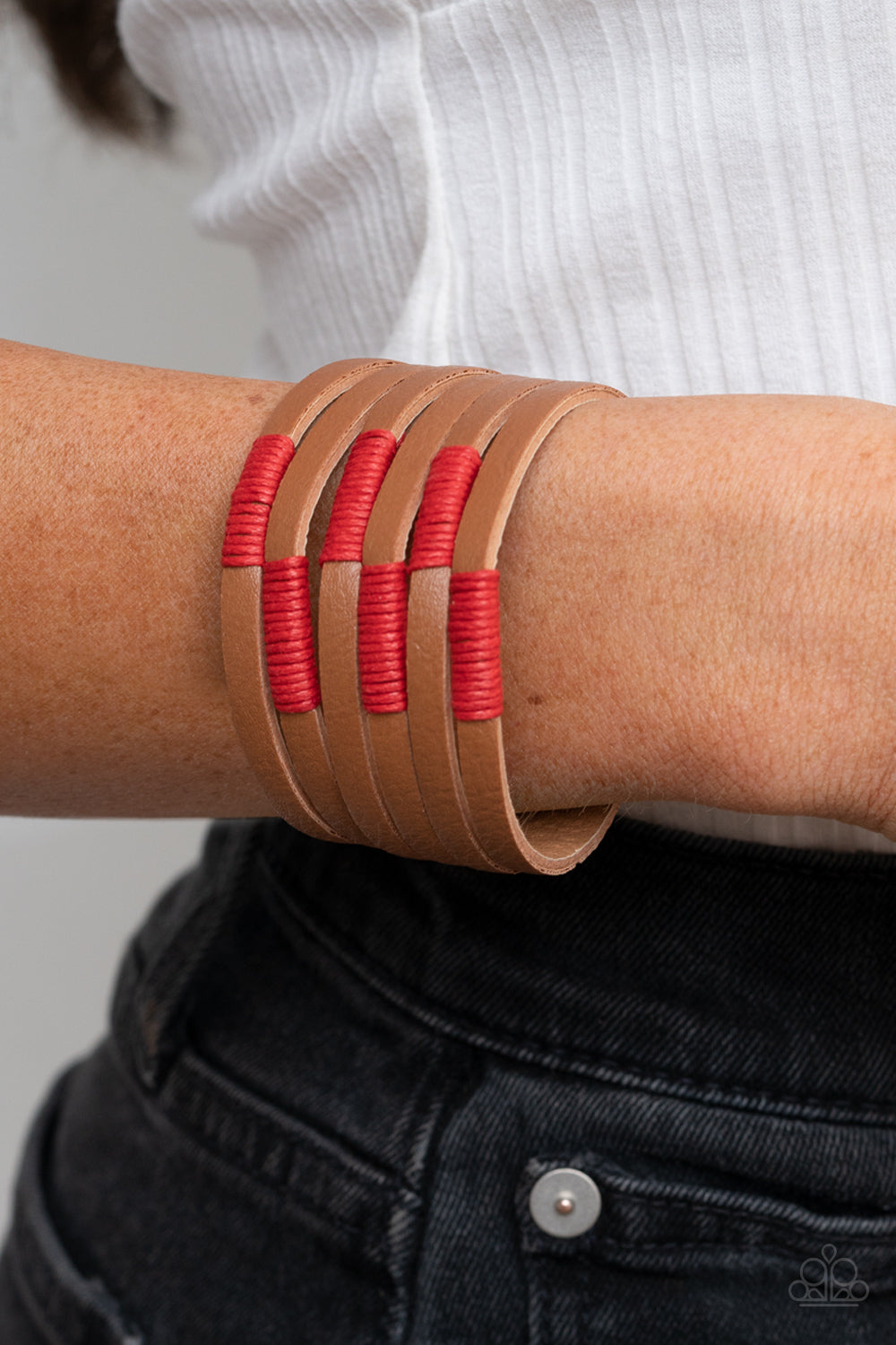 Paparazzi ♥ Country Colors - Red ♥  Bracelet