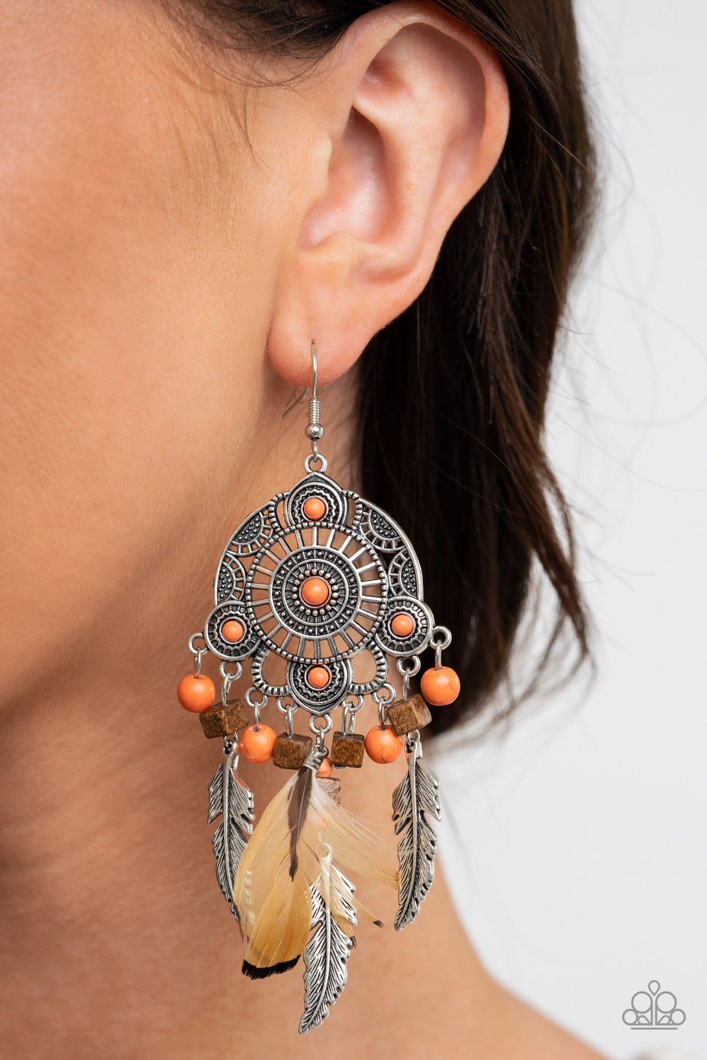 Paparazzi ♥ Desert Plains - Orange ♥  Earrings