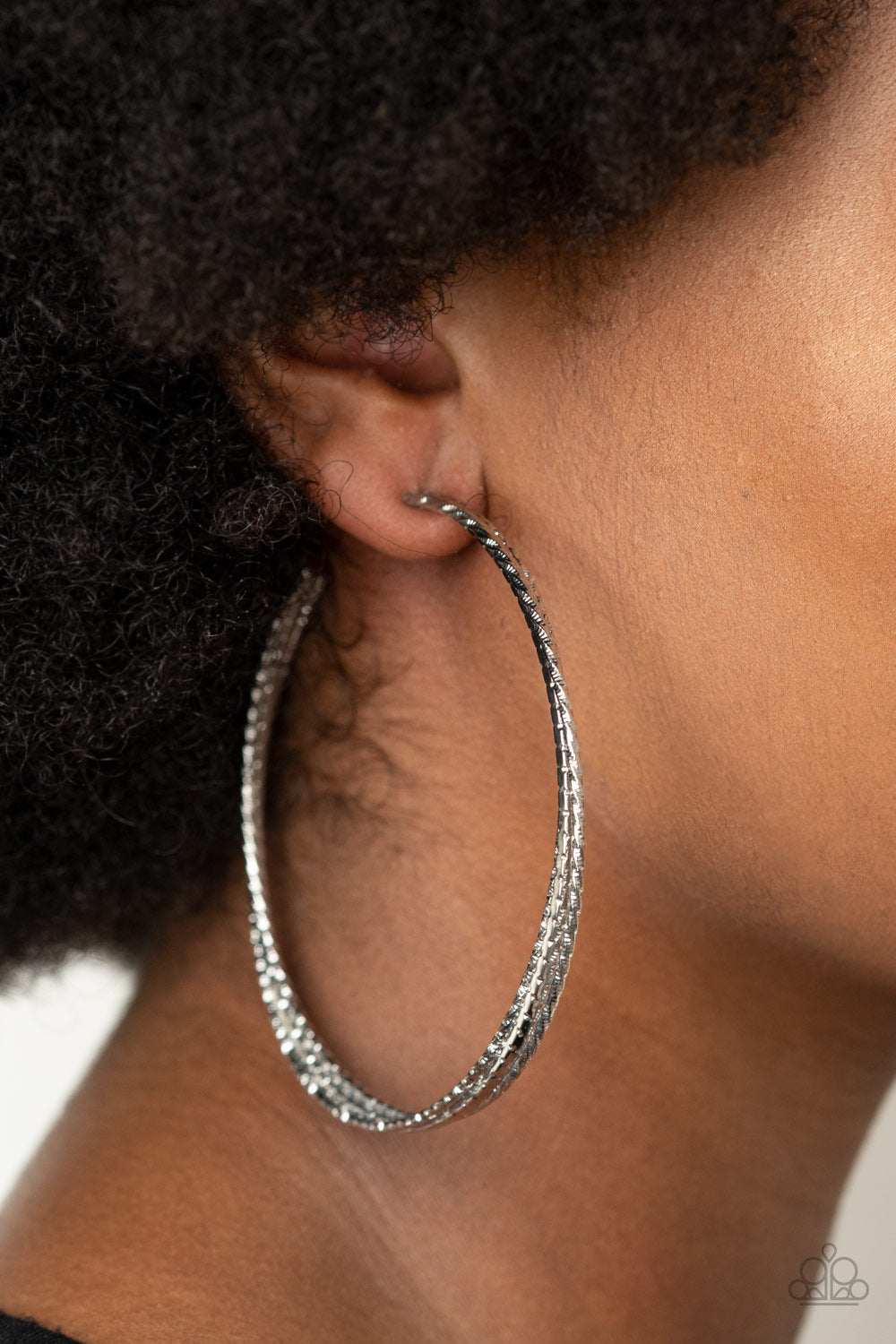 Paparazzi ♥ Watch and Learn - Silver ♥  Earrings