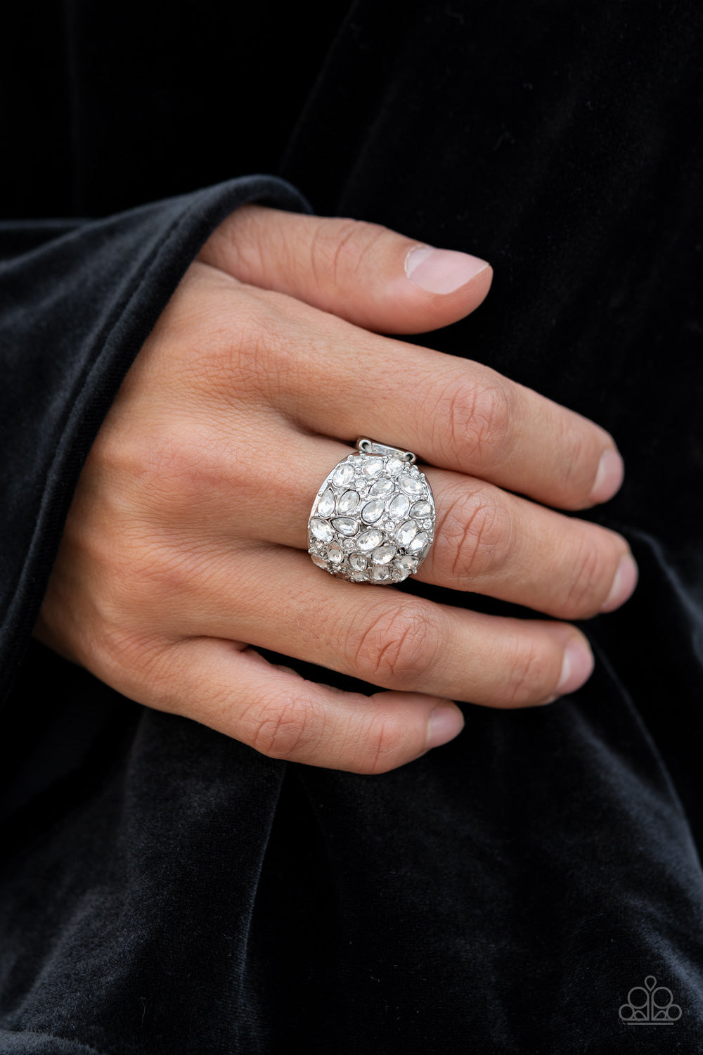 Paparazzi ♥ Here Comes the Boom! - White ♥  Ring