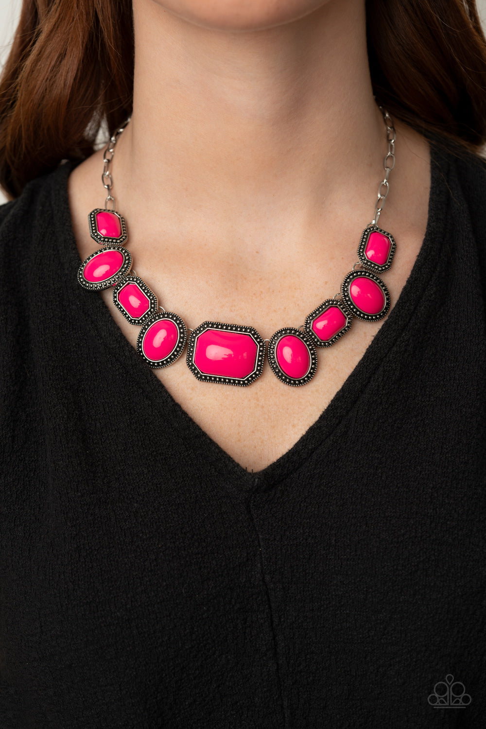 Paparazzi ♥ Lets Get Loud - Pink ♥  Necklace