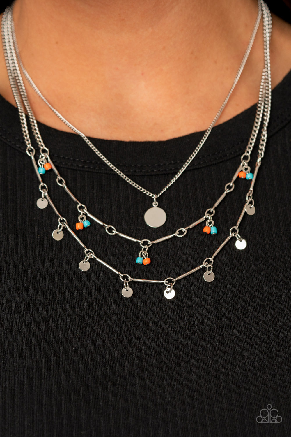 Paparazzi ♥ Wandering Wonder - Orange ♥  Necklace