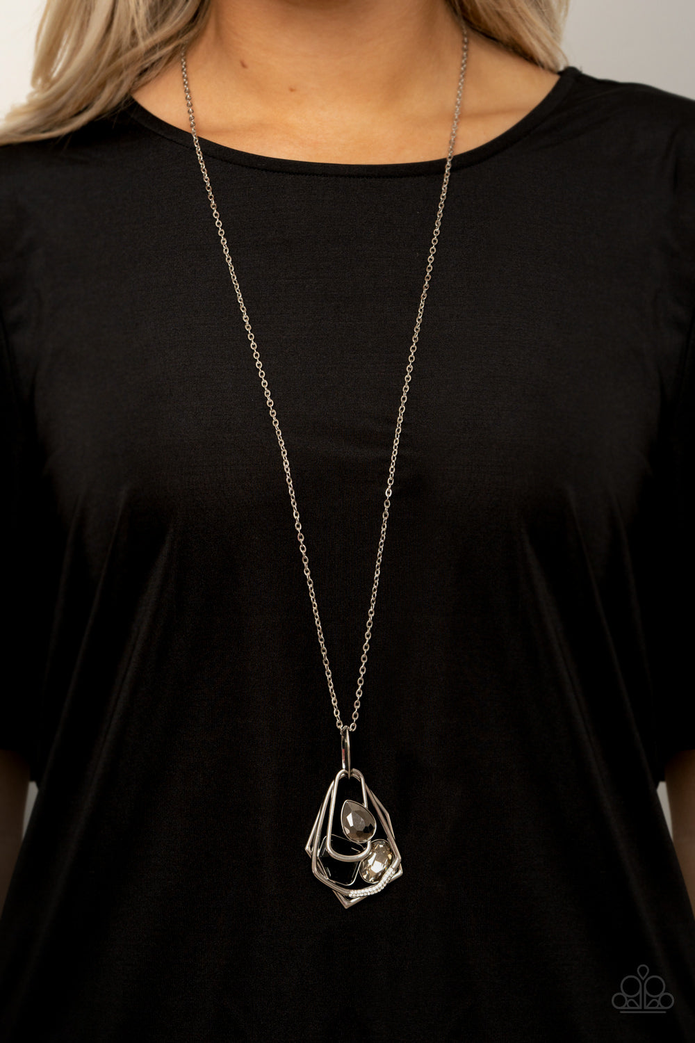 Paparazzi ♥ All Systems GLOW - Black ♥  Necklace