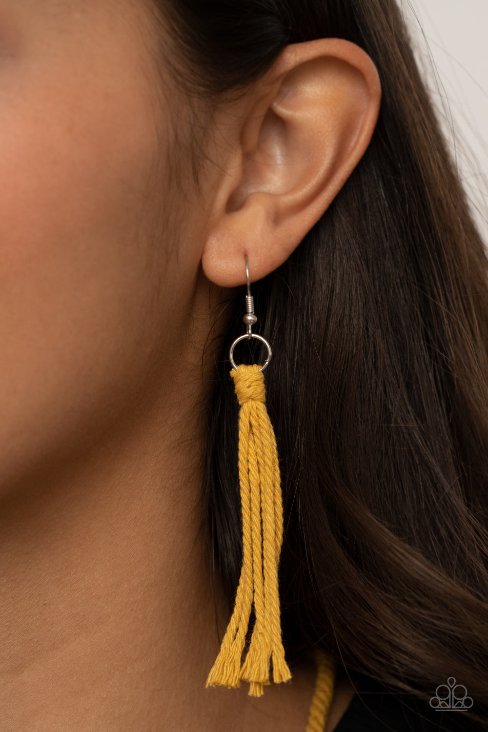 Paparazzi ♥ Look At MACRAME Now - Yellow ♥  Necklace