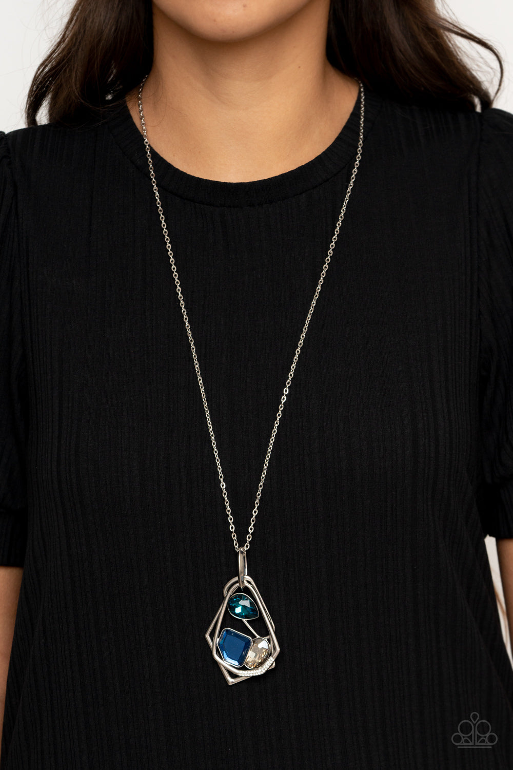 Paparazzi ♥ All Systems GLOW - Blue ♥  Necklace