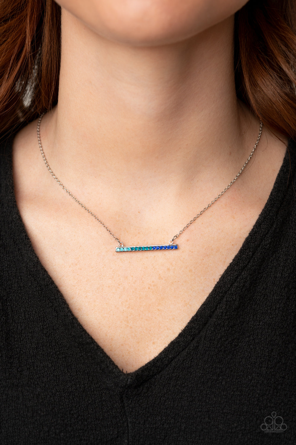 Paparazzi ♥ Sparkly Spectrum - Blue ♥  Necklace