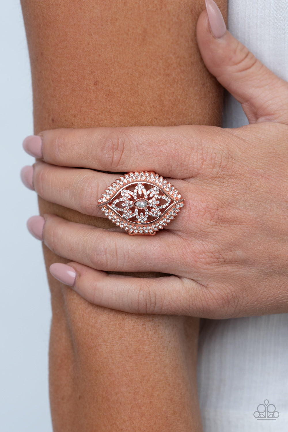 Paparazzi ♥ Glammed Up Gardens - Copper ♥  Ring