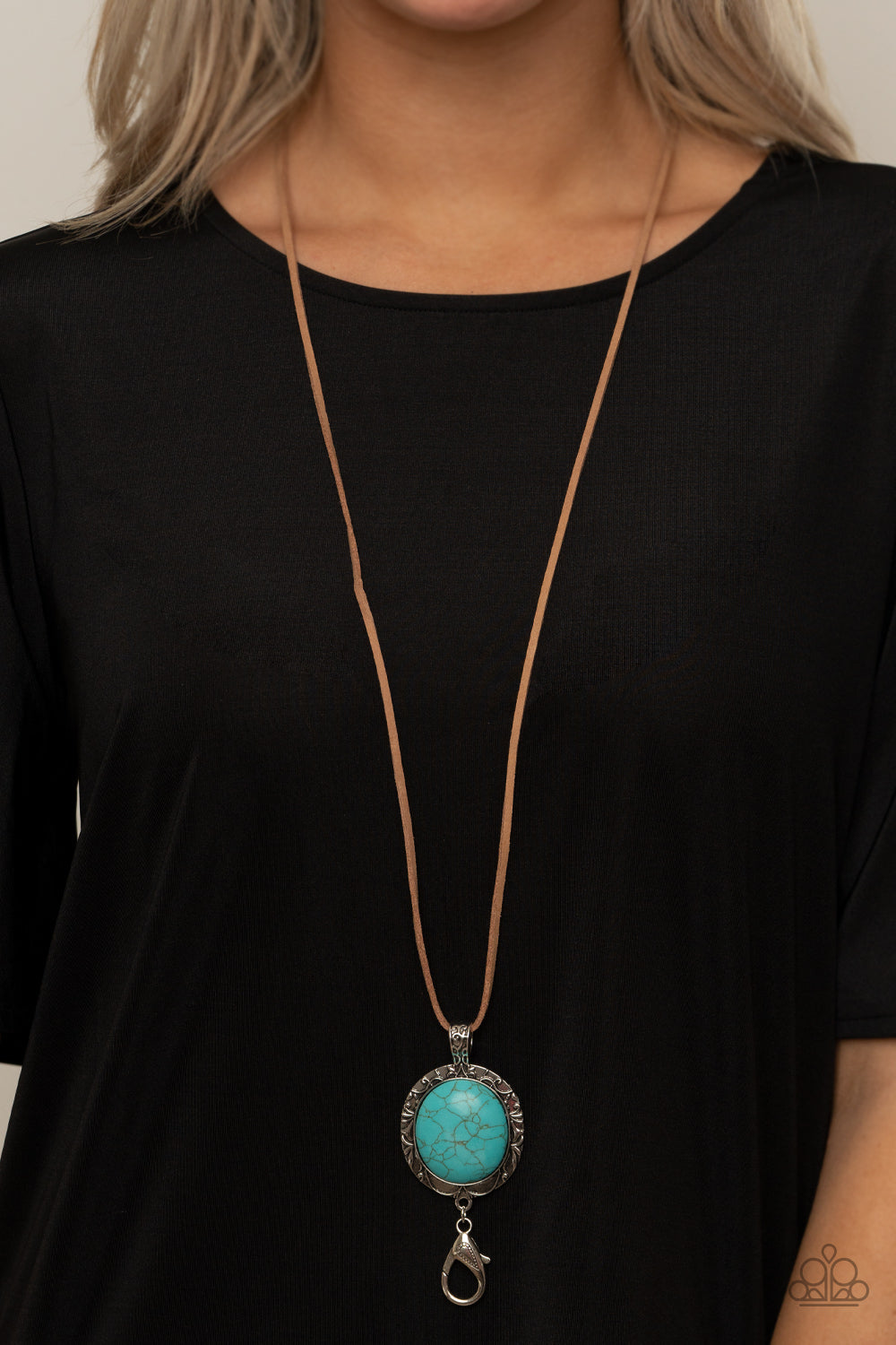 Paparazzi ♥ Homespun Remedy - Blue ♥  Lanyard