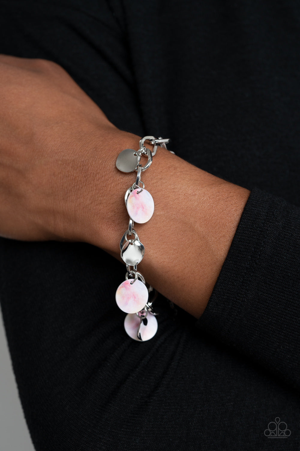 teasingly tie dye multi bracelet paparazzi