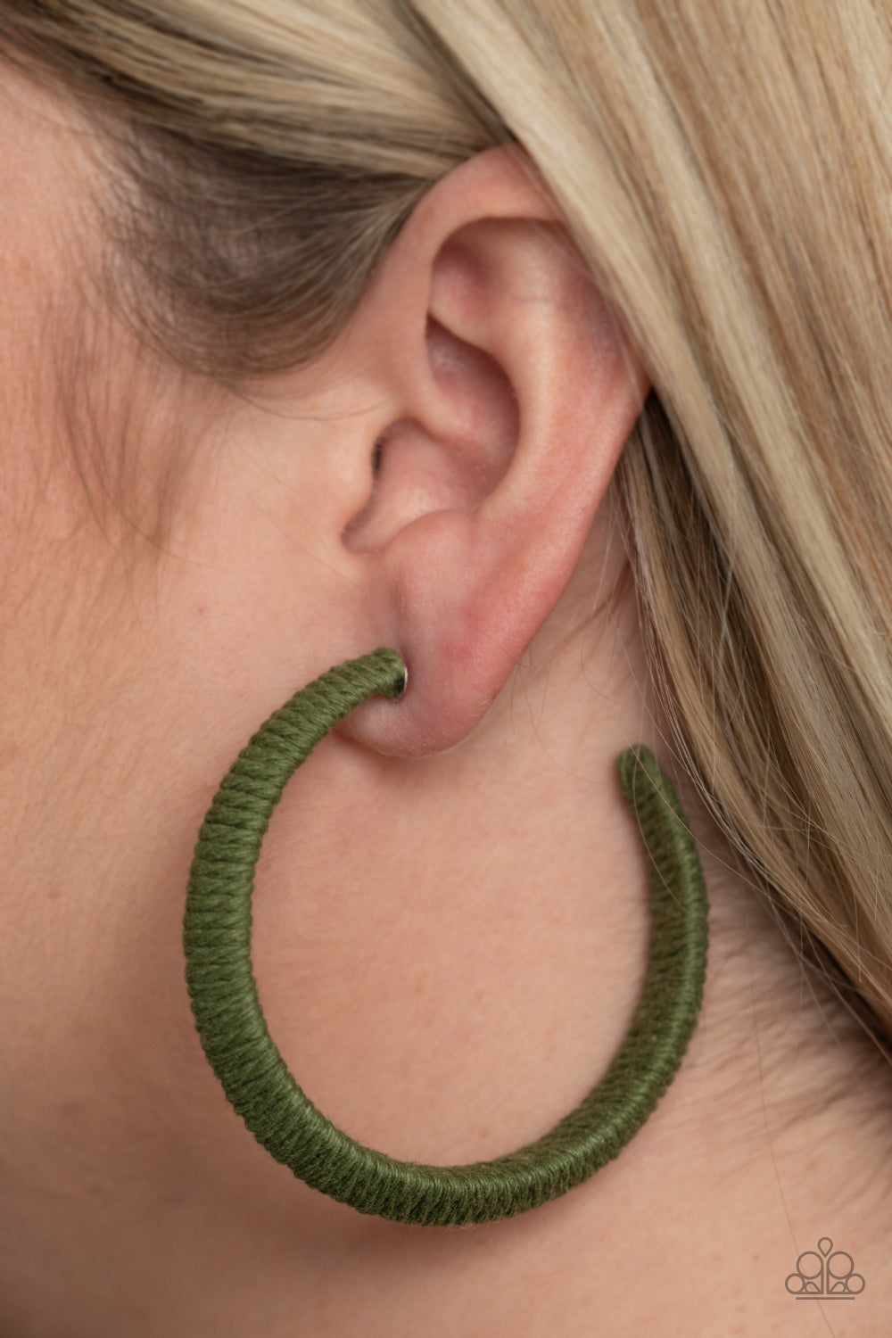 Paparazzi ♥ TWINE and Dine - Green ♥  Earrings