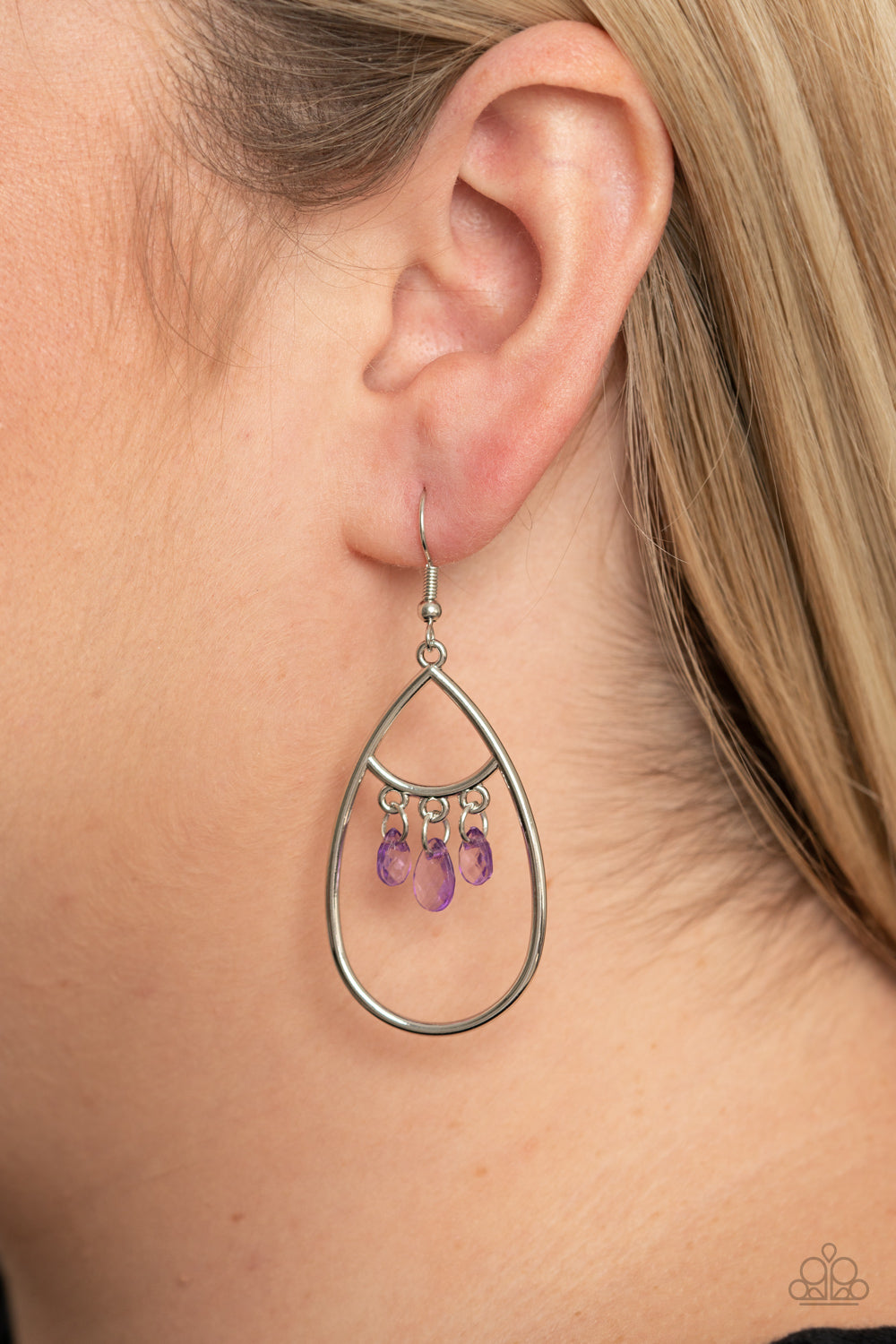 Paparazzi ♥ Shimmer Advisory - Purple ♥  Earrings