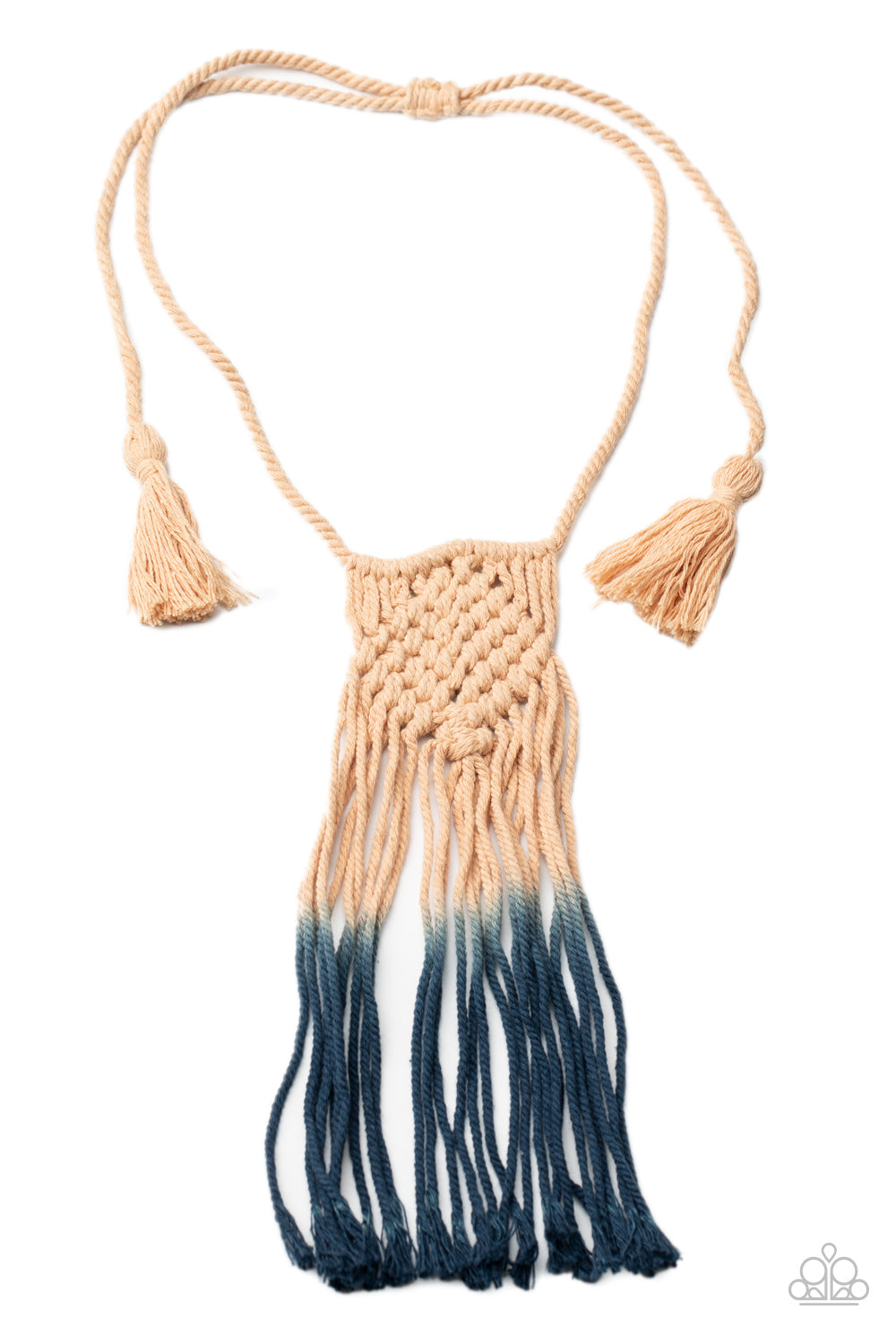 Paparazzi ♥ Look At MACRAME Now - Blue ♥  Necklace